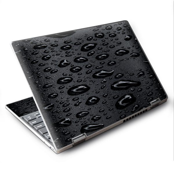 Rain Drops On Black Metal Lenovo Yoga 710 11.6  Skin Sale