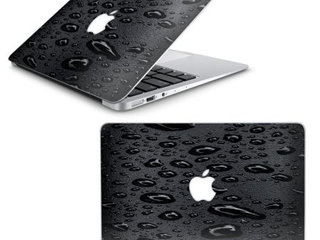 Rain Drops On Black Metal Macbook Air 13  A1369 A1466 Skin Online now