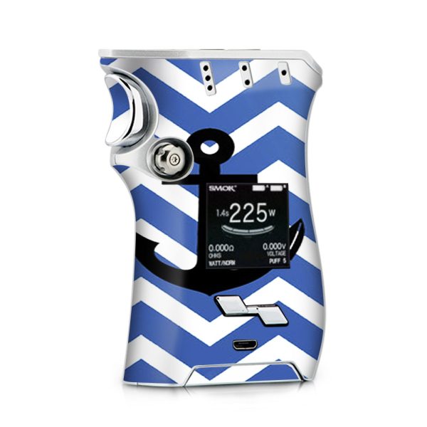 Blue Chevron Black Anchor Smok Mag kit Skin Online now