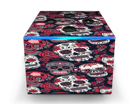 Sugar Skulls Red Black Dia De Los Amazon Fire TV Cube Skin Sale